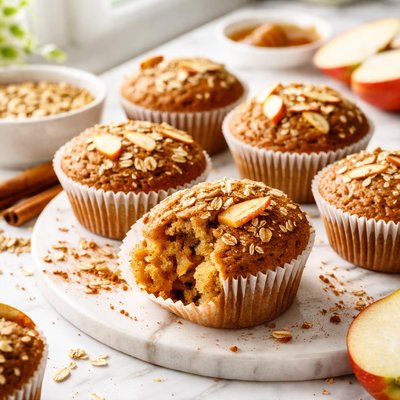 Image of Apple Spice Sour Cream Bran Muffins