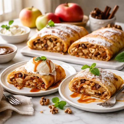 Image of Apple Strudel Two Ways