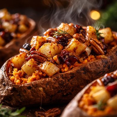 Image of Apple Stuffed Sweet Potatoes