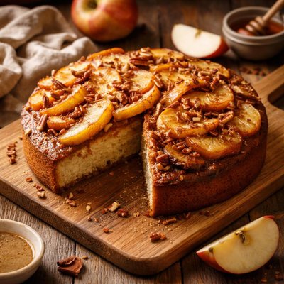 Image of Apple Topped Cake