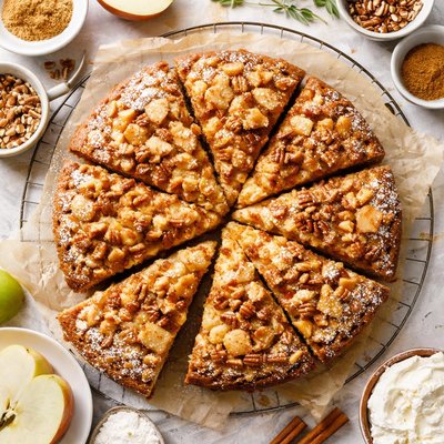 Image of Apple Topped Cream Cheese Coffee Cake