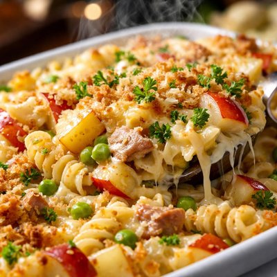 Image of Apple Tuna Pasta Casserole