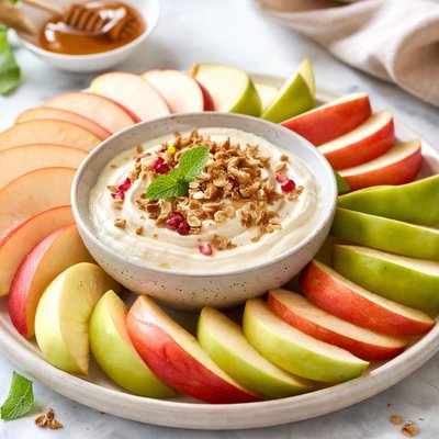 Image of Apple with Yogurt Dip
