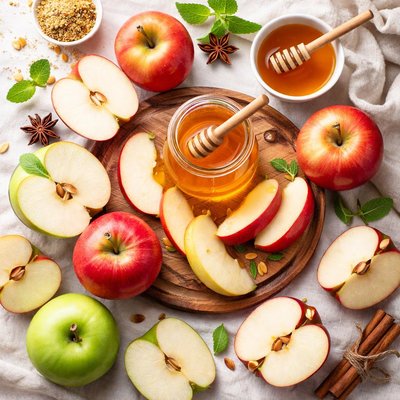 Image of Apples with Honey