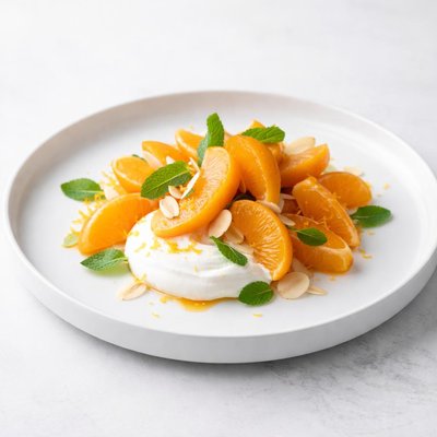 Image of Apricot Orange Salad with Sour Cream Cream Cheese Topping