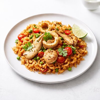 Image of Vegan Arroz con Mariscos