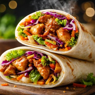 Image of Wrap de Pollo Asiático Sin Frutos Secos