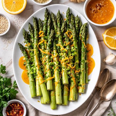 Image of Asparagus with Orange Ginger Sauce