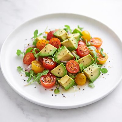 Image of Whole30 Avocado and Cherry Tomato Salad