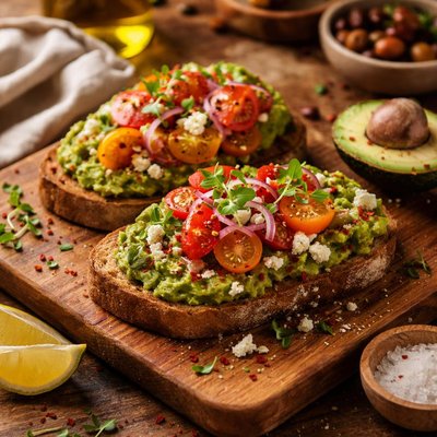 Image of Whole30 Avocado and Tomato Tartine