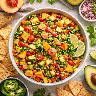Image of Avocado Peach Salsa