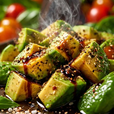 Image of Avocado with Balsamic Dressing