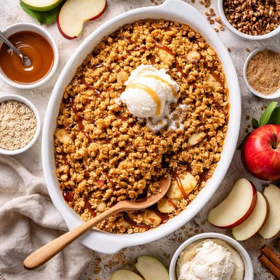 Image of Awesome Caramel Apple Crisp