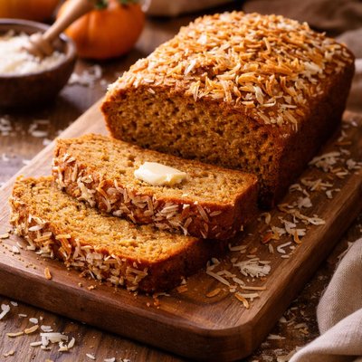Image of Awesome Coconut Pumpkin Bread