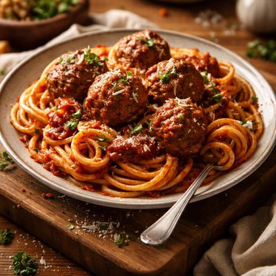 Image of Awesome Easy Spaghetti and Meatballs