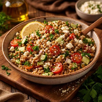 Image of Awesome Lentil Barley Salad