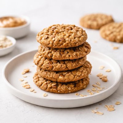 Image of Awesome Peanut Butter Oatmeal Cookies