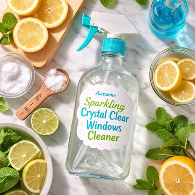 Image of Awesome Sparkling Crystal Clear Windows Cleaner