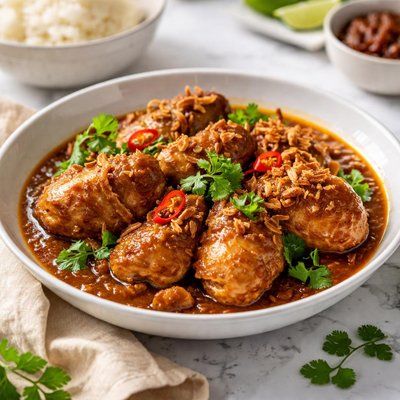 Image of Ayam Siow Peranankan Chicken in Tamarind Sauce