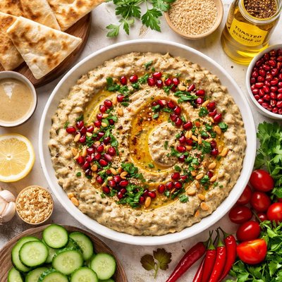 Image of Baba Ganouj Eggplant Dip with Sesame Oil