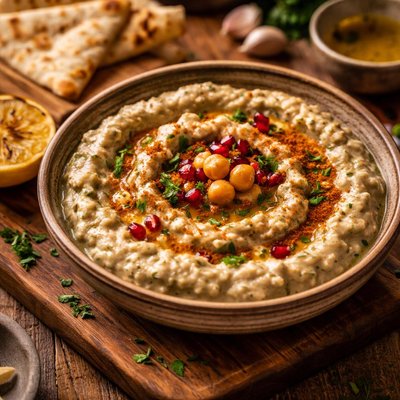 Image of Baba Ghannouj Smoked Eggplant Aubergine Puree