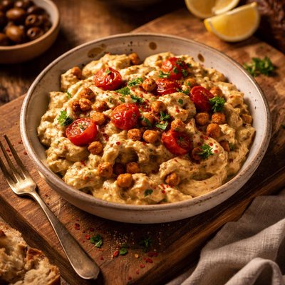 Image of Babganoush Hummus Pasta Vegan