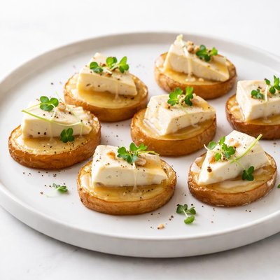 Image of Baby Brie Topped Potato Slices