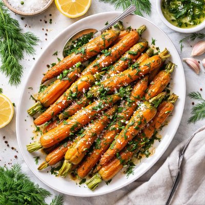 Image of Baby Carrots with Dill Butter