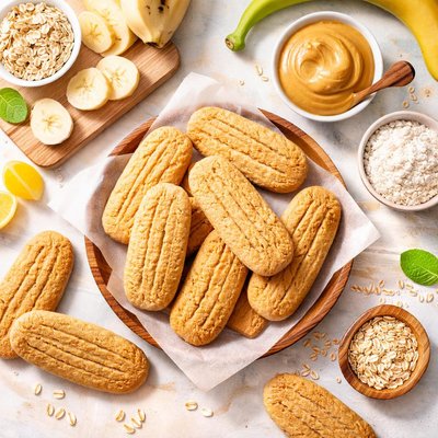 Image of Baby Food Banana Teething Biscuits