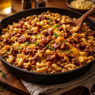Image of Bacon Cheeseburger Macaroni Skillet