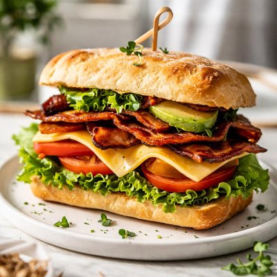 Image of Whole30 Bacon Gouda Sandwich