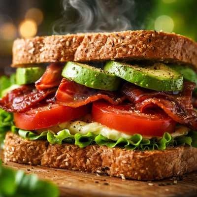 Image of Bacon Tomato Avocado Sandwich