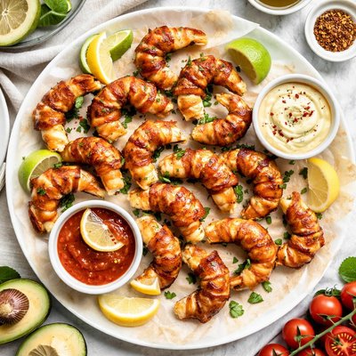 Image of Camarones envueltos en tocino