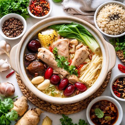 Image of "Caldo de costillas de cerdo Bak Kut Teh bajo en carbohidratos"
