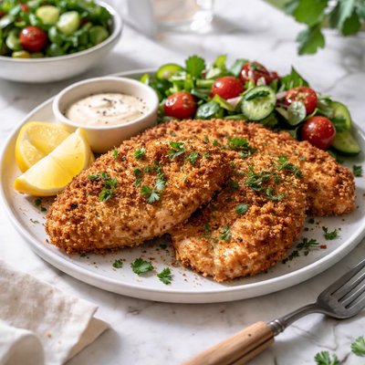 Image of Whole30 Baked Chicken Schnitzel