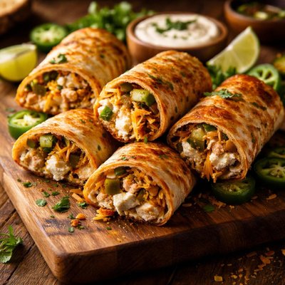 Image of Baked Jalapeno Stuffed Wraps