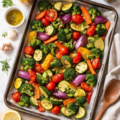 Image of Baked Mixed Vegetables with Herb Seasoning