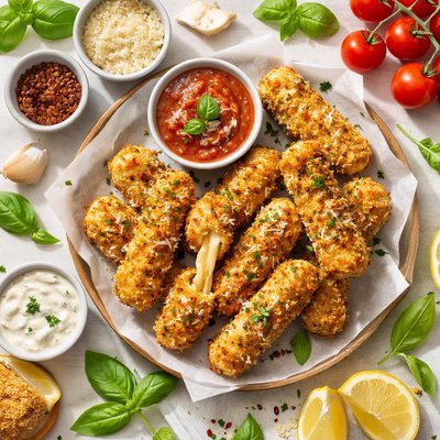 Image of Baked Mozzarella Sticks