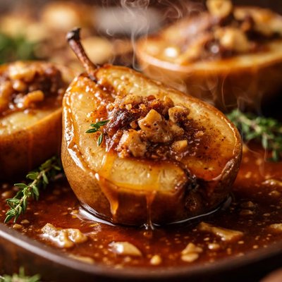 Image of Baked Pears in Caramel Sauce