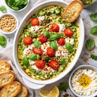 Image of Baked Pesto Ricotta