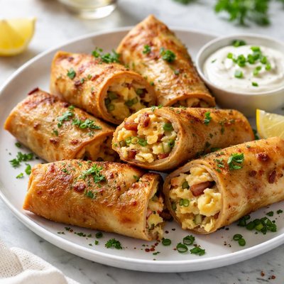 Image of Baked Potato Egg Rolls 5fix