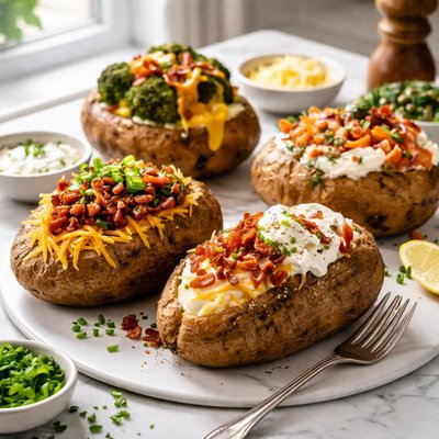 Image of Baked Potatoes with Toppers