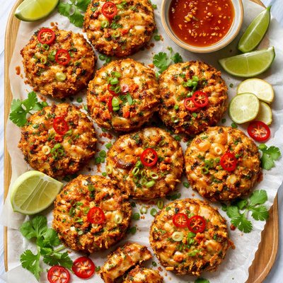 Image of Baked Prawn and Chilli Ginger Cakes