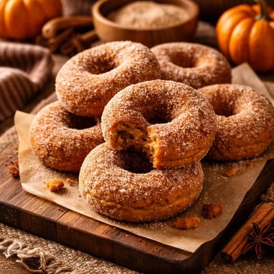 Image of Baked Pumpkin Donuts