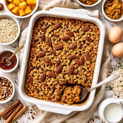 Image of Baked Pumpkin Pie Oatmeal