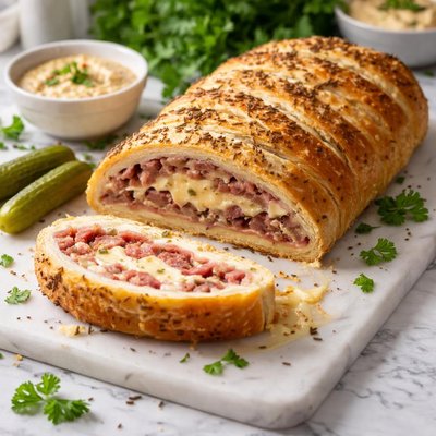 Image of Baked Reuben Loaf