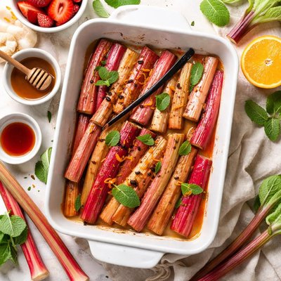 Image of Baked Rhubarb