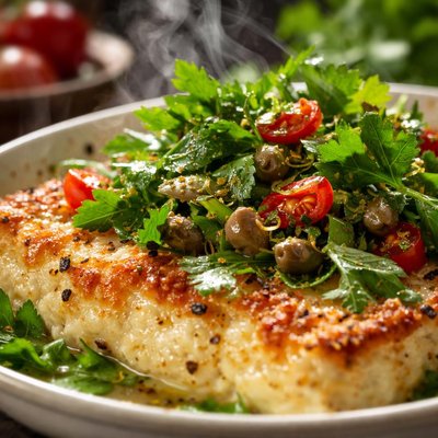 Image of Baked Ricotta with Italian Parsley Salad