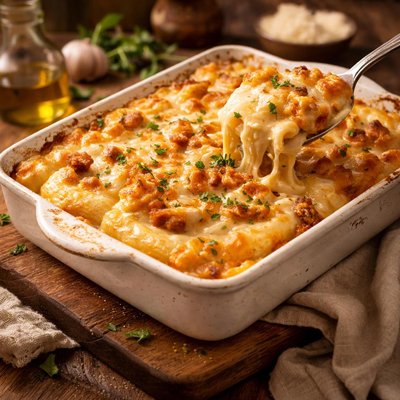 Image of Baked Rigatoni with Bechamel Sauce