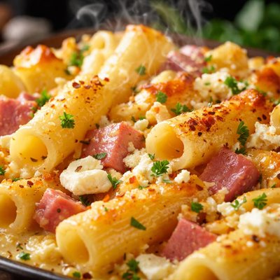 Image of Baked Rigatoni with Ham and Feta